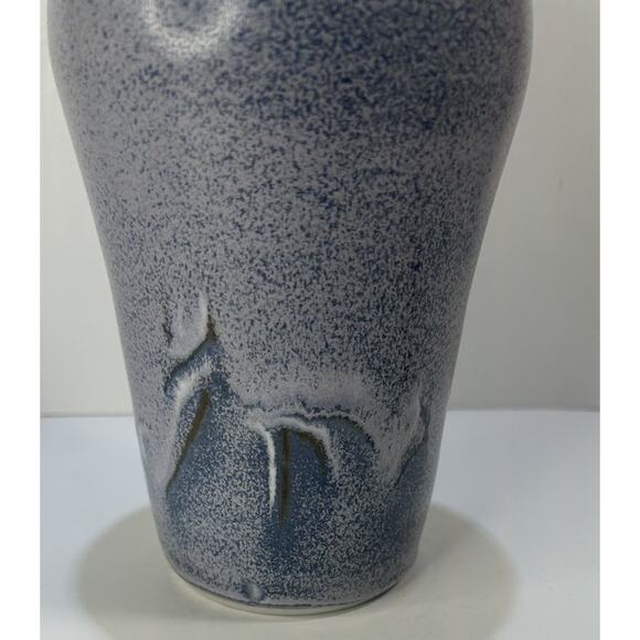 Vtg- One Of A Kind Handmade Stoneware Vase From Cleveland Ohio Artist T. Yondo - Picture 8 of 13